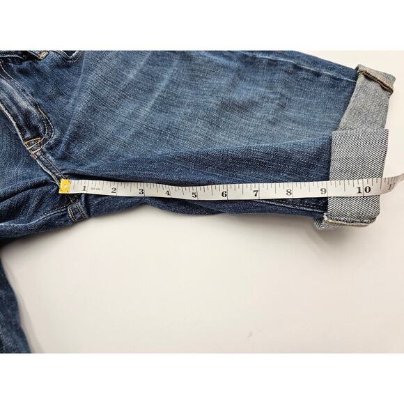 Abercrombie & Fitch Women's Size 8 Cotton Medium Wash Cuffed Bermuda Shorts - Picture 4 of 8